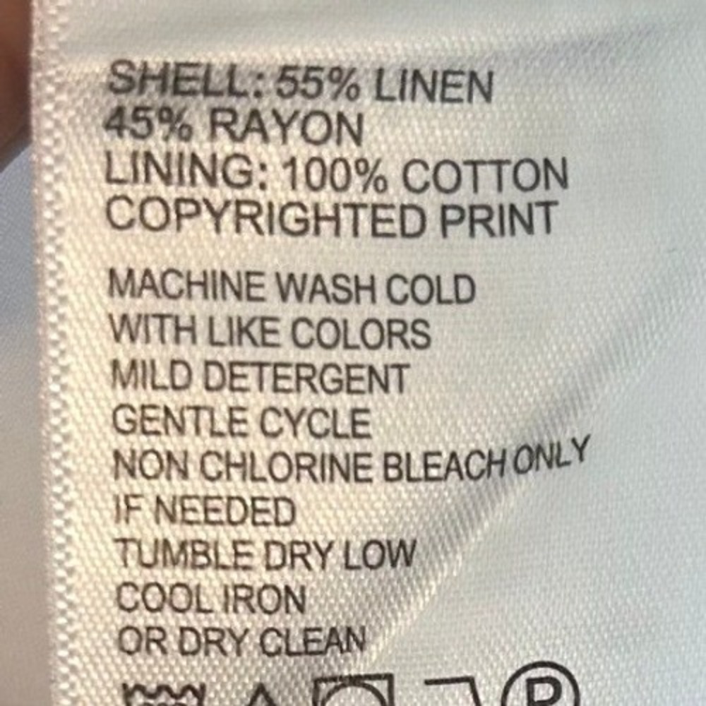 Tommy Bahama Resortwear Tropical Monstera Leaf Print Linen Blend Dress SZ L - Picture 6 of 7